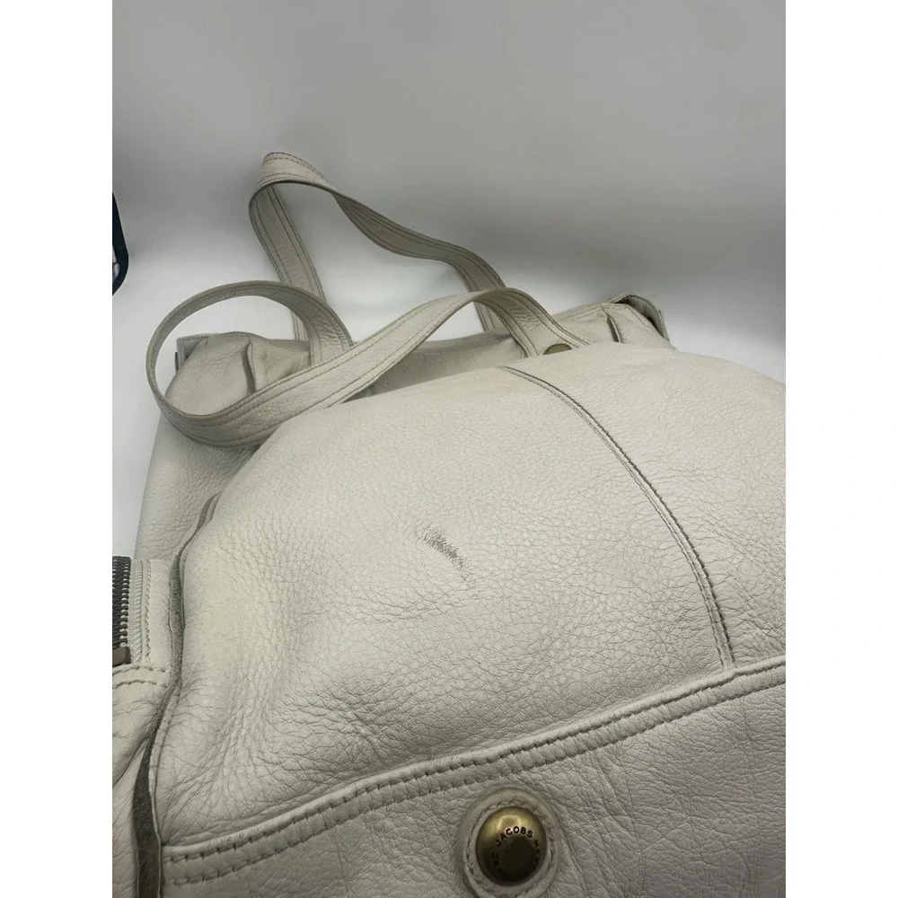 Marc by Marc Jacobs White Leather Multi-Pocket Handbag